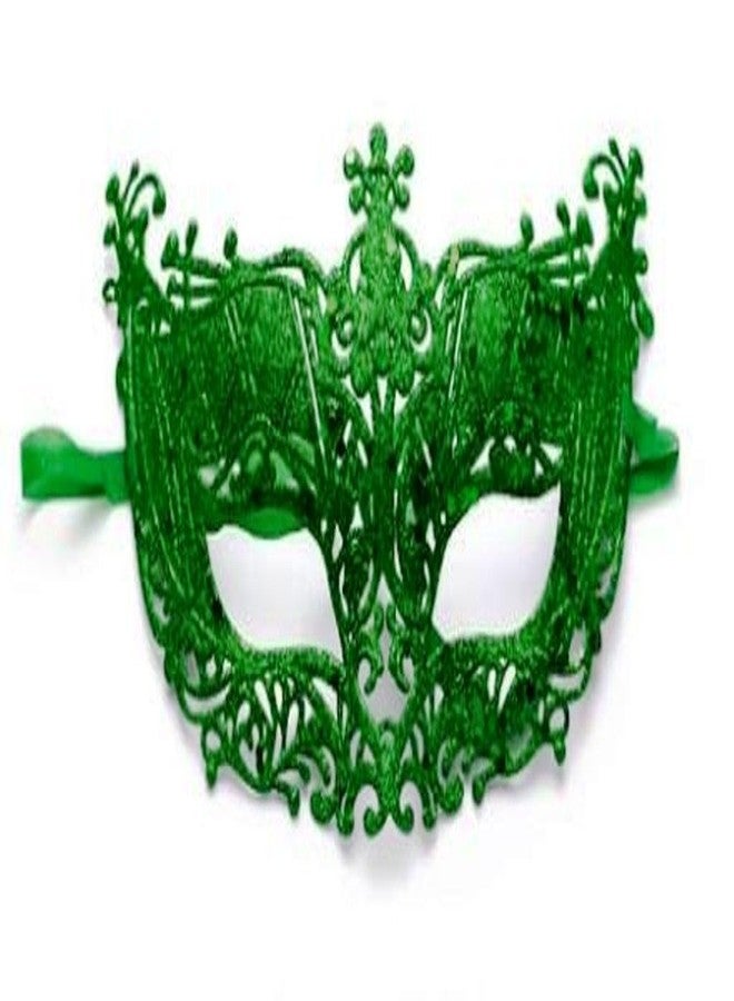 LUDALY Party Fashionable Glitter Fashion Eye Mask for Party and Festivals (Green) - Image 1